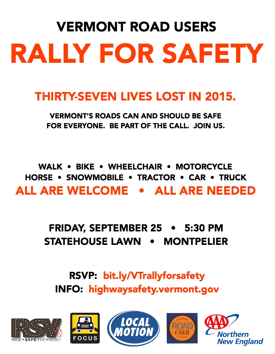 rally for safety -- handbill screenshot